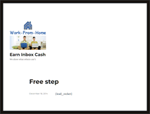 Tablet Screenshot of earninboxcash.com